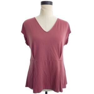 Banana Republic Blouse Darted Top Dusty Rose Pink Medium M Mauve